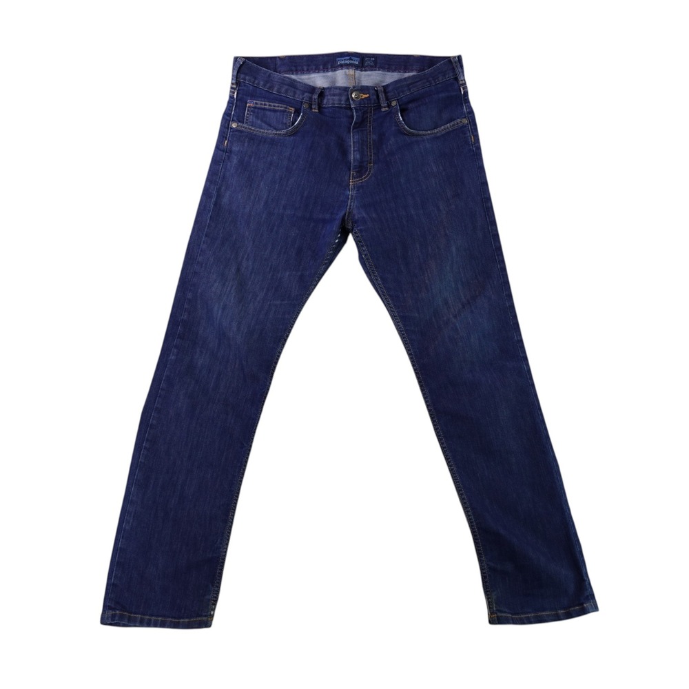 Patagonia Jeans Men 34x30 Dark Wash Blue Organic Cotton Straight Leg 56020